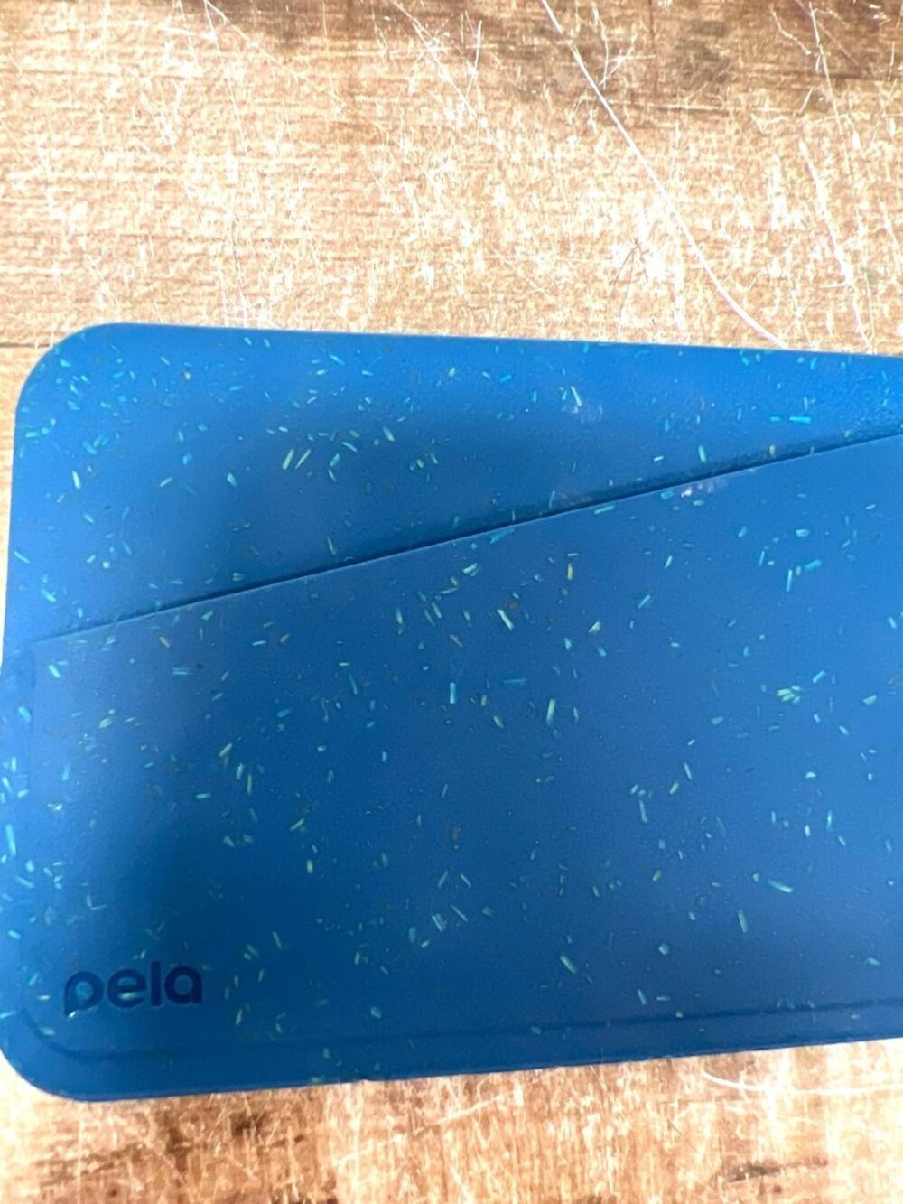 Pela Card Keeper Biodegradable Minimalist Wallet Eco-Friendly Slim Design - Blue